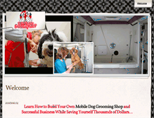 Tablet Screenshot of mobilepetgroomingtraining.com